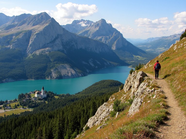 diverse alpine mediterranean hiking landscapes