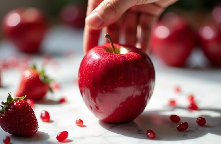 eating less with red food