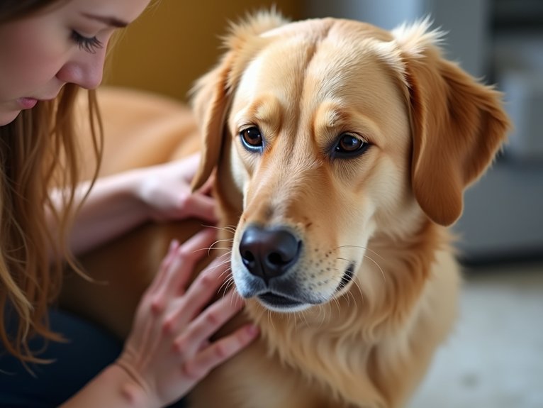 physical signs of canine pain