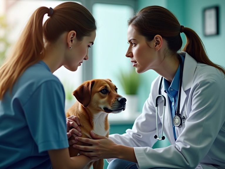 prompt veterinary care for medical emergencies