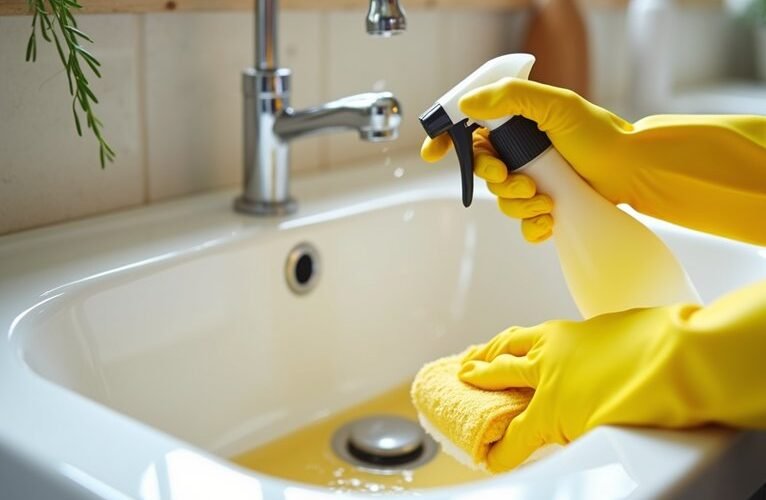 removing yellow sink stains effectively