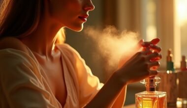 scent lasting all day perfume application