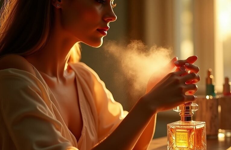 scent lasting all day perfume application