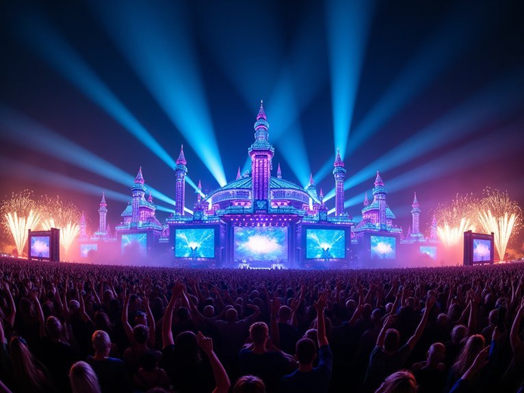 transformative immersive global sustainable electronic festival
