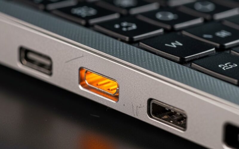 oranžinis USB prievadas bjaurus