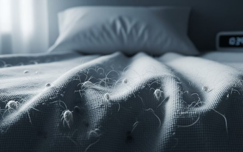 bludinės ir bakterijos klesti