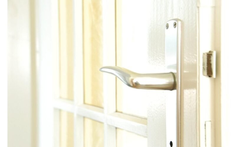 clean doors and cabinets with salt