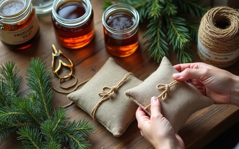 repurpose christmas tree needles