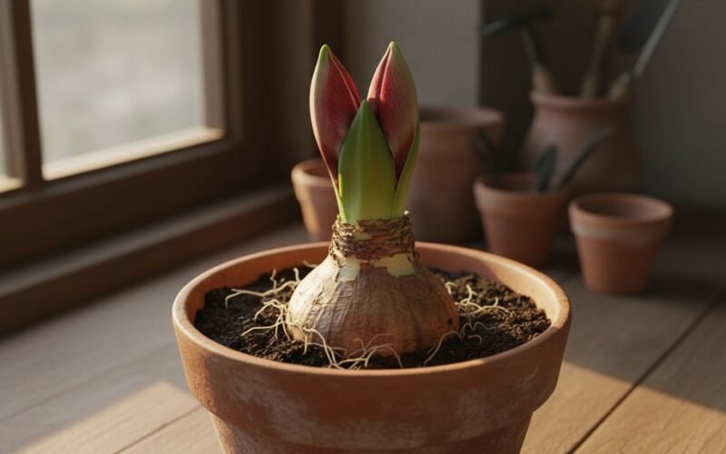 amarilis pražydo po keturių savaičių