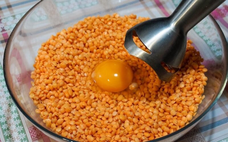 autumn viral lentil egg bread