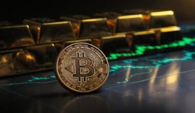 Bitkoinas praranda blizgesį, auksas ir akcijos spindi