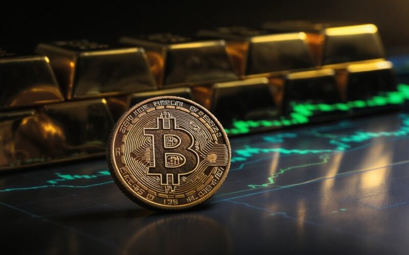 Bitkoinas praranda blizgesį, auksas ir akcijos spindi