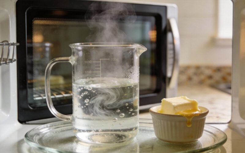 virti vandenį ištirpinkite sviestą