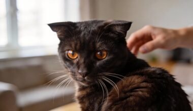 katė atlošia ausis gynybiškai