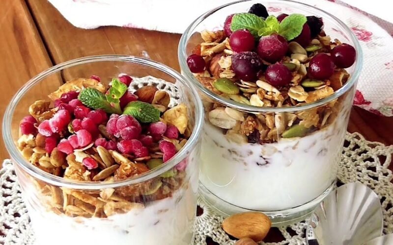 half cup oats handful berries