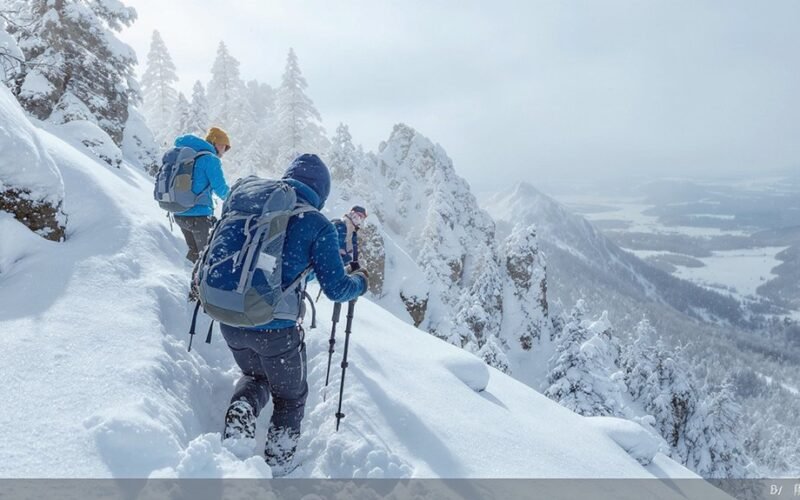 žygio dalyviai sumišę dėl sniego krušos