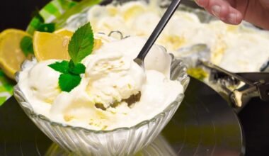homemade lemon ice cream