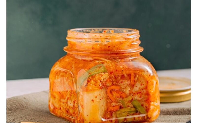 korean style fermented carrot kimchi