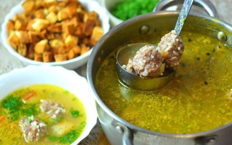 meatball soup eaten nightly