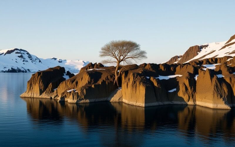 mikrokontinentas, esantis tarp Grenlandijos ir Kanados