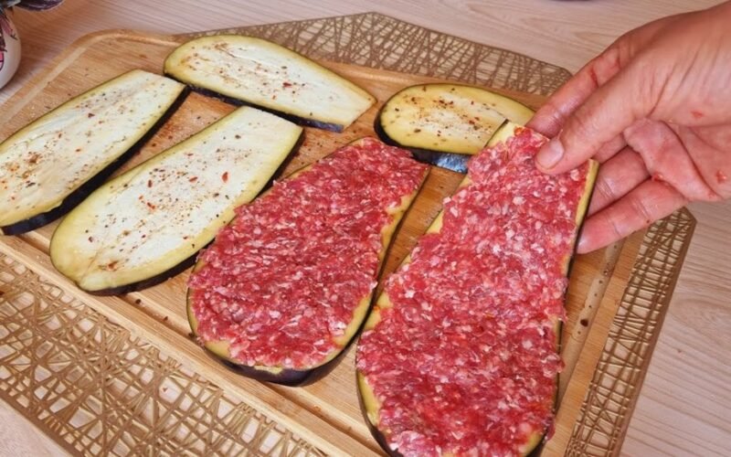 quick 5 minute stuffed eggplants