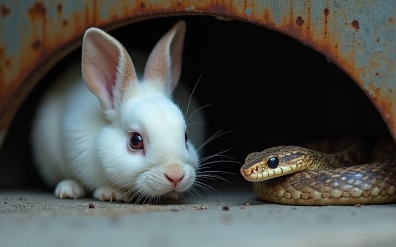 triušiai nerimastingi gyvatės įsiutusios