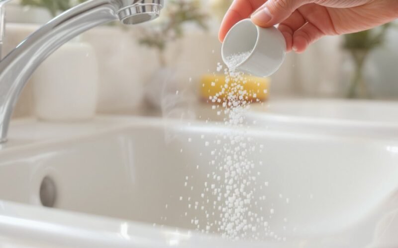 druska pašalina praustuvų ir tualetų kvapus