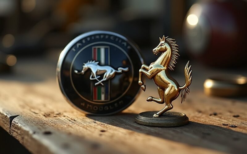 tas pats šokančio žirgo emblemos