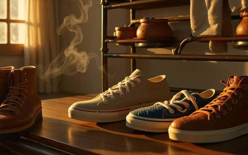 batai džiūsta akimirksniu radiatoriaus be