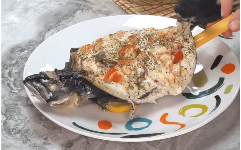 stuffed baked mackerel perfection