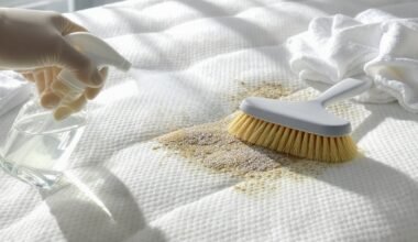 greitai nuvalyti čiužinio dėmes