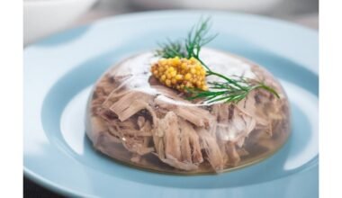 crystal clear savory gelatin