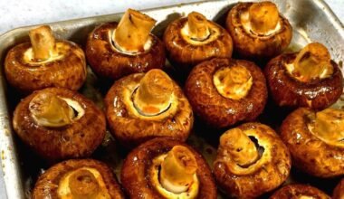 kepti grybai su sojų padažu ir česnaku