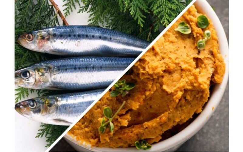 silkių manų kruopų sumuštinių įdaras