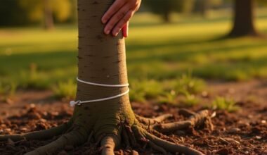 kaip ištiesinti pasvirusį medį