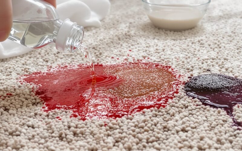 pašalinti raudono vyno lūpdažio dėmes