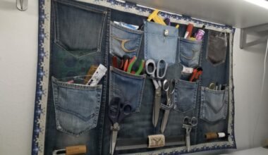 panaudoti senus džinsus garažo saugojimui