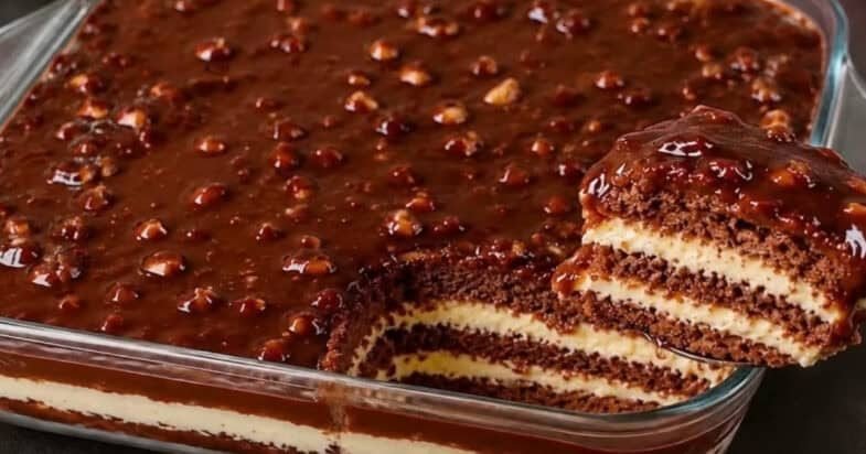 šokoladinis tortas be orkaitės žingsnis 2