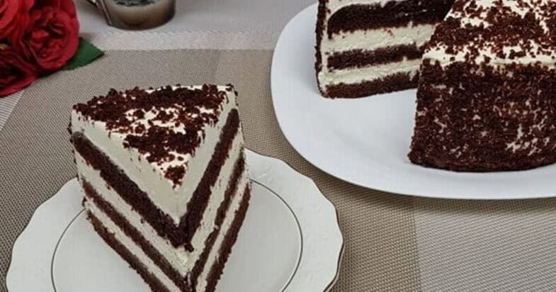 Šokoladinis tortas – galutinis rezultatas