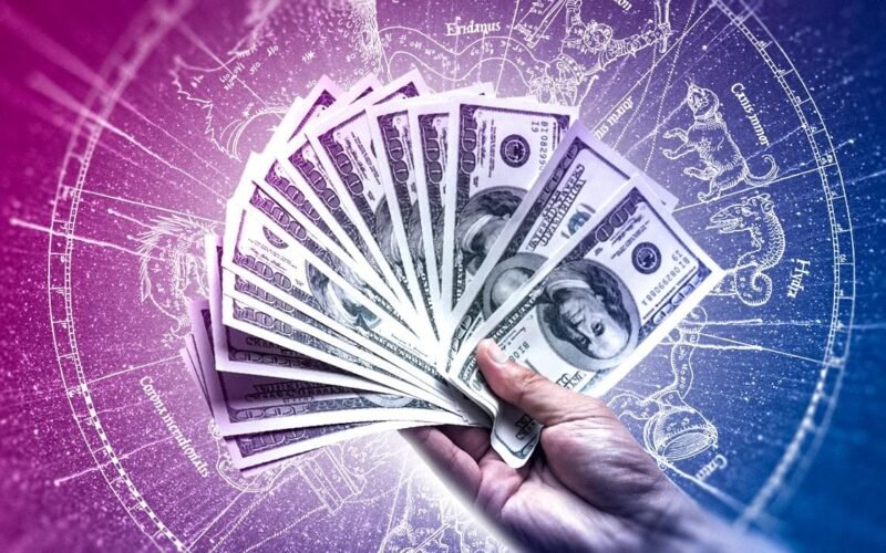Finansinis horoskopas iliustracija