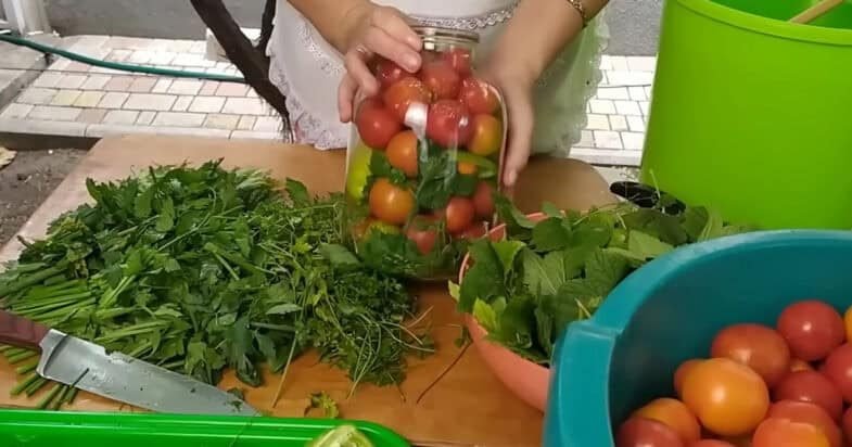 Marinuoti pomidorai, žingsnis 2