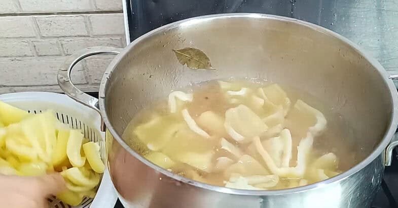 Baklažanų ir paprikų užkandis, antras žingsnis