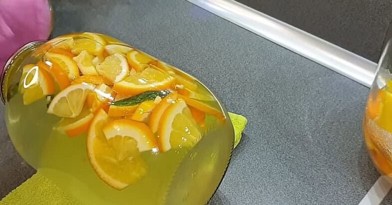mohito kompotas žingsnis