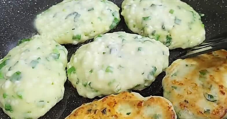 Kefyro ir varškės paplotėliai, antras žingsnis