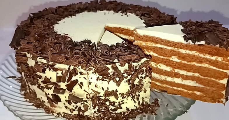 Šokoladinio medaus torto žingsnis 3