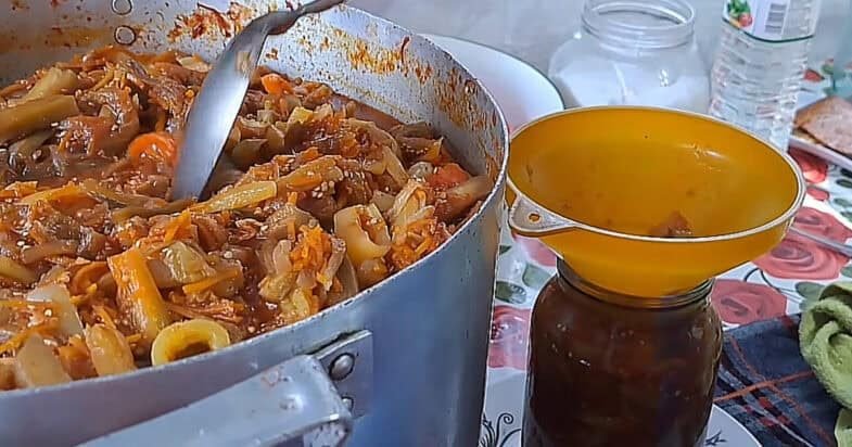 Baklažanų salotų žingsnis 1